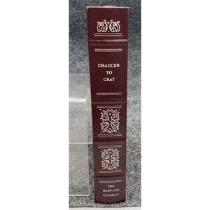 The Harvard Classics English Poetry Vol 1 Chaucer to Gray 1980 Grolier Deluxe Ed